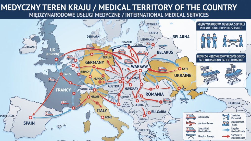 transport medyczny województwa